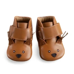 Moulin Roty Chaussons cuir écureuil Pomme des bois Mixte 0-6 mois