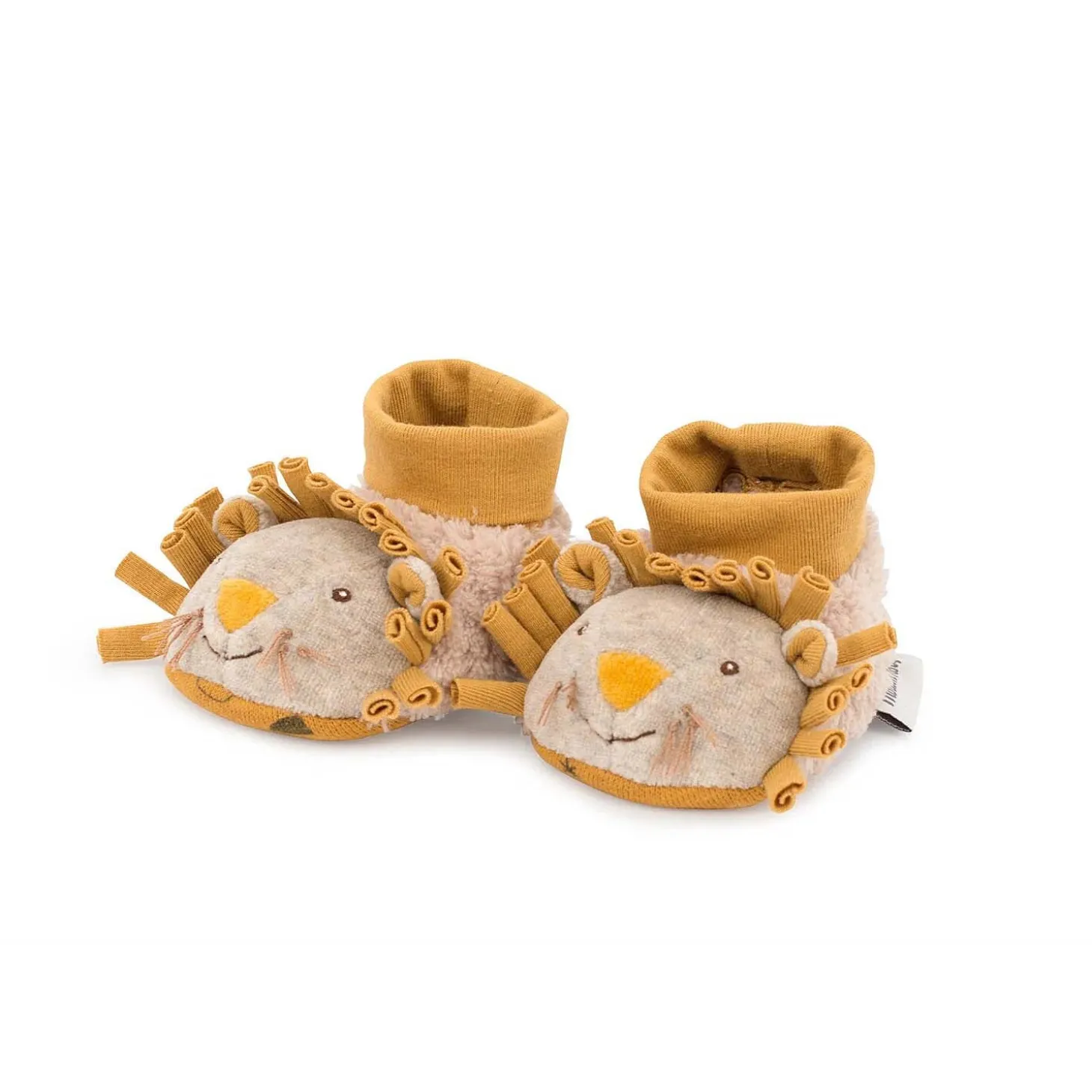Moulin Roty Chaussons Lion Sous Mon Baobab Mixte 0-6 mois