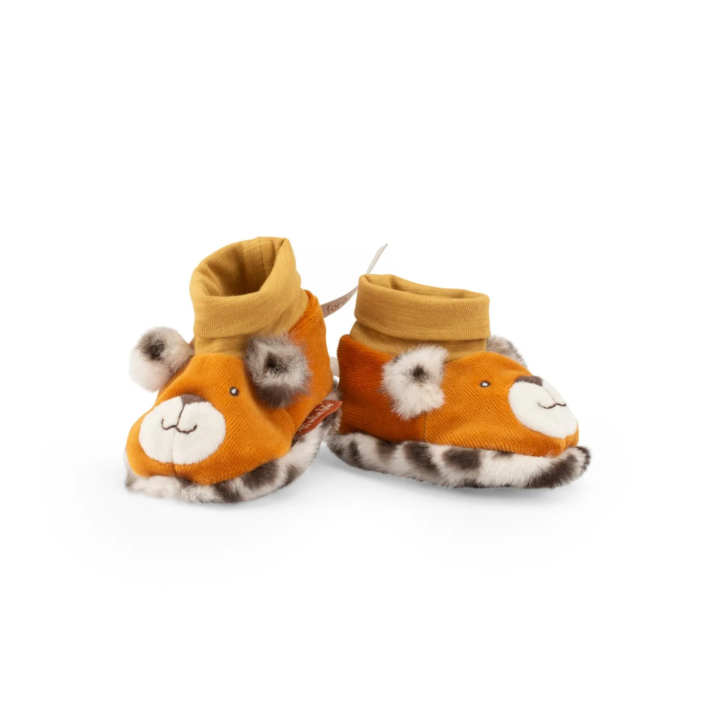 Moulin Roty Chaussons léopard Taïgo La forêt Mawa Marron/Léopard 0-6 mois