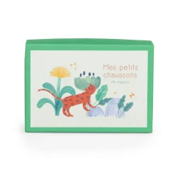 Moulin Roty Chaussons léopard Taïgo La forêt Mawa Marron/Léopard 0-6 mois