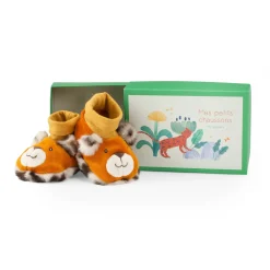 Moulin Roty Chaussons léopard Taïgo La forêt Mawa Marron/Léopard 0-6 mois