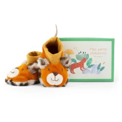 Moulin Roty Chaussons léopard Taïgo La forêt Mawa Marron/Léopard 0-6 mois