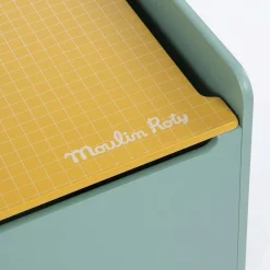 Moulin Roty Coffre à jouets Trois petits lapins Sauge