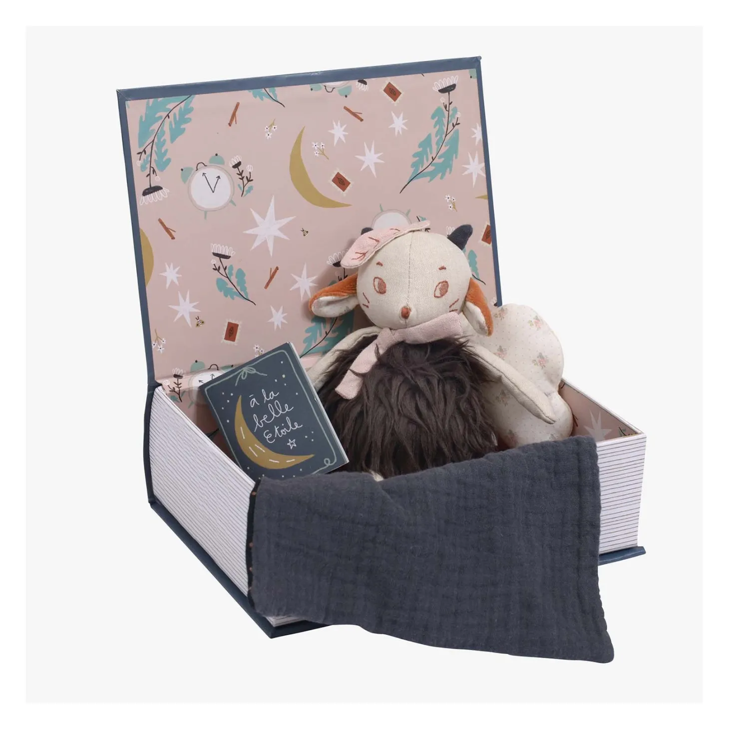 Moulin Roty Coffret livre Bonne nuit Après la pluie Multicolore
