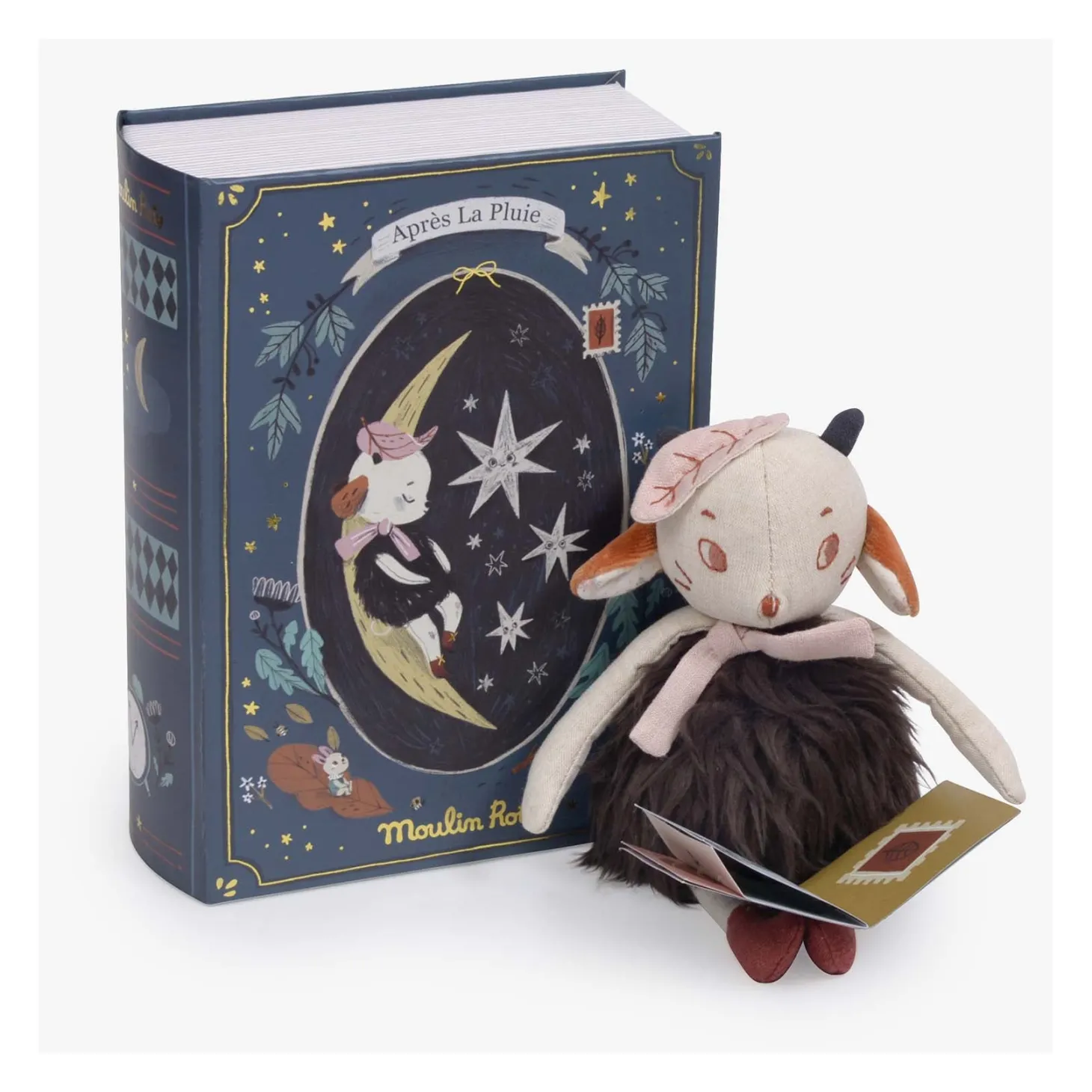 Moulin Roty Coffret livre Bonne nuit Après la pluie Multicolore
