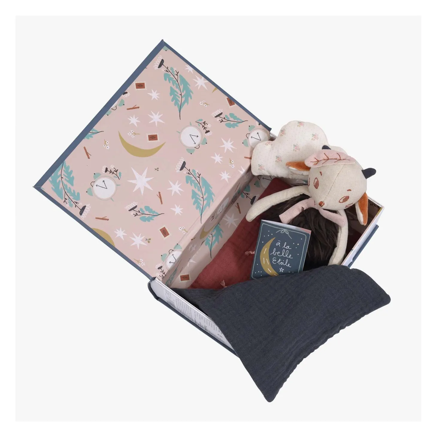 Moulin Roty Coffret livre Bonne nuit Après la pluie Multicolore