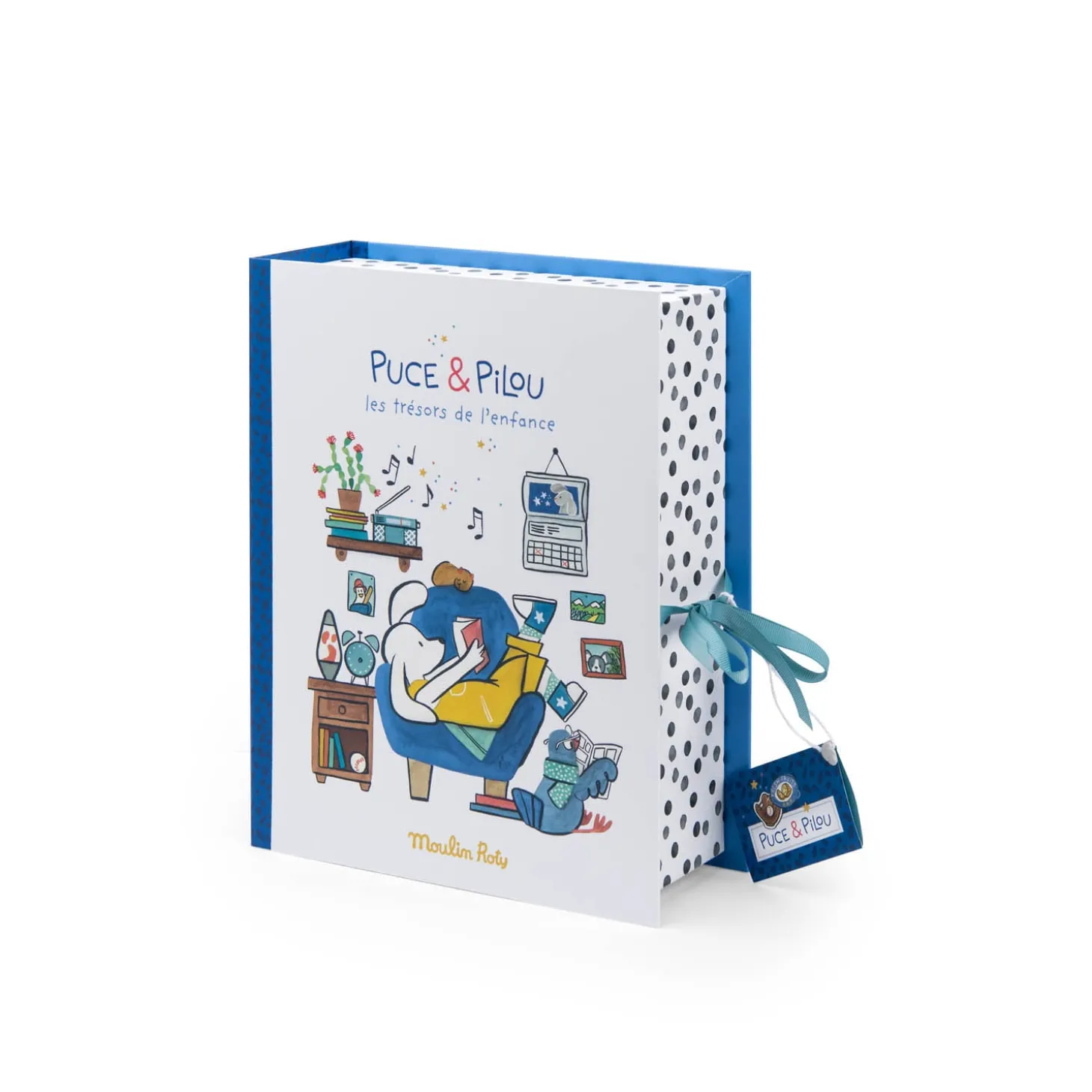 Moulin Roty Coffret naissance Puce & Pilou Multicolore