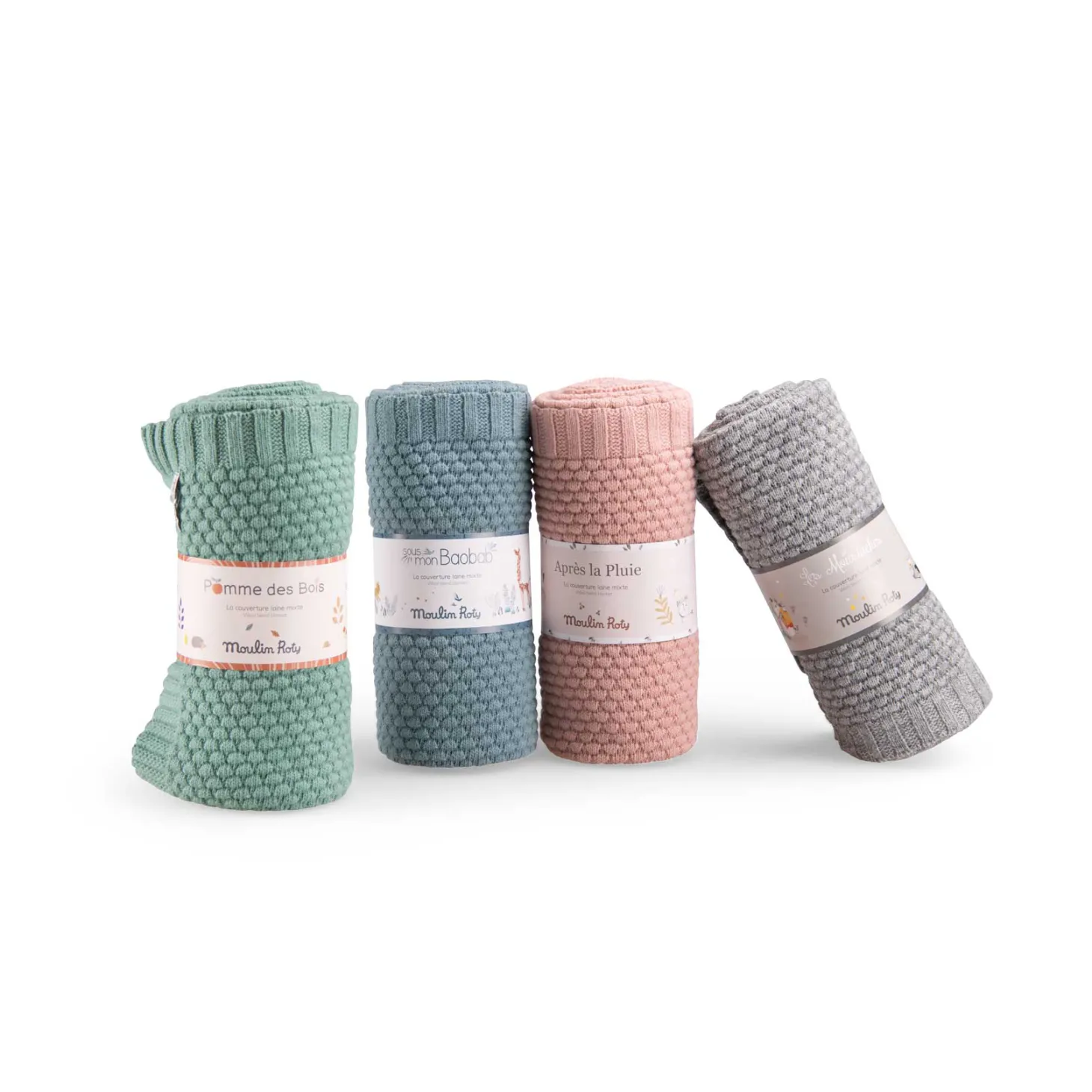 Moulin Roty Couverture laine Pomme Des Bois