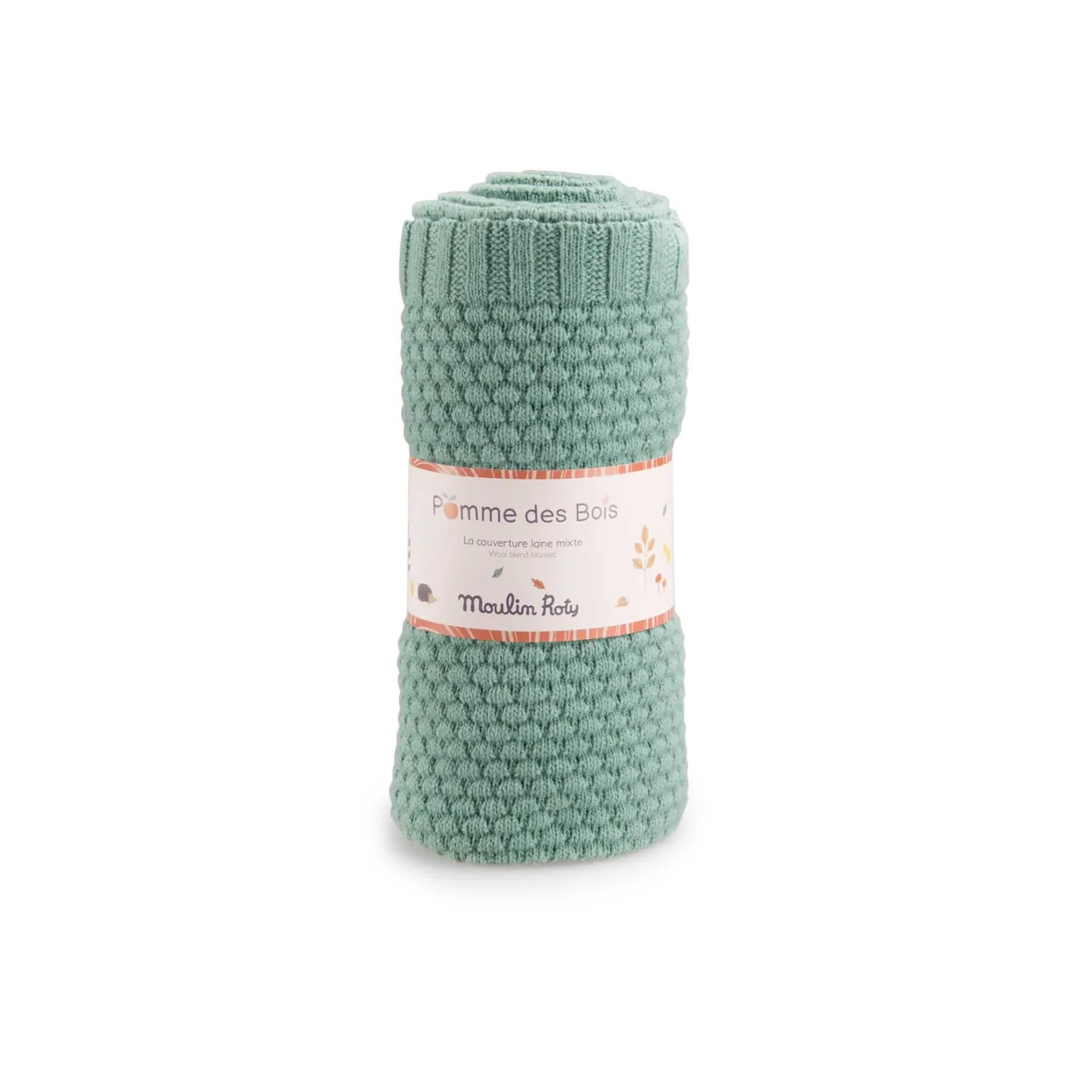 Moulin Roty Couverture laine Pomme Des Bois