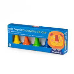 Moulin Roty                    5 crayons de cire Les Popipop    Multicolore