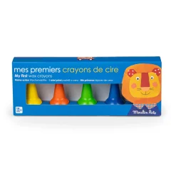 Moulin Roty                    5 crayons de cire Les Popipop    Multicolore