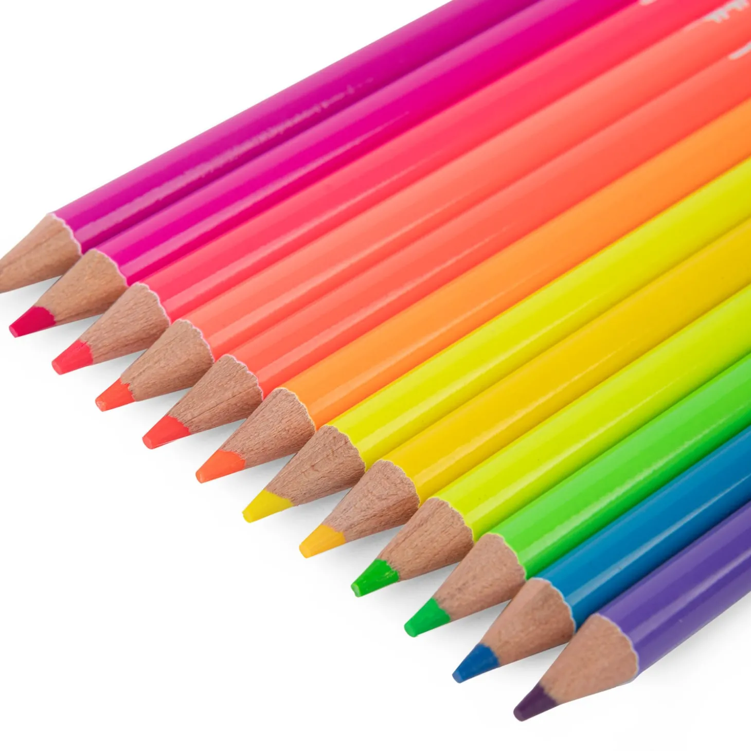 Moulin Roty 12 crayons de couleur néon Les Schmouks Multicolore