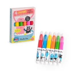 Moulin Roty                    6 crayons-multisurfaces Les Schmouks    Multicolore