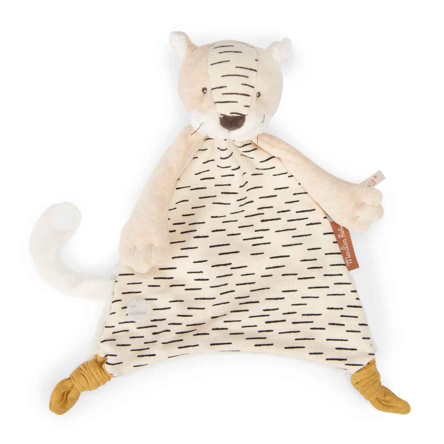 Moulin Roty Doudou tigre Baboo La forêt Mawa Crème