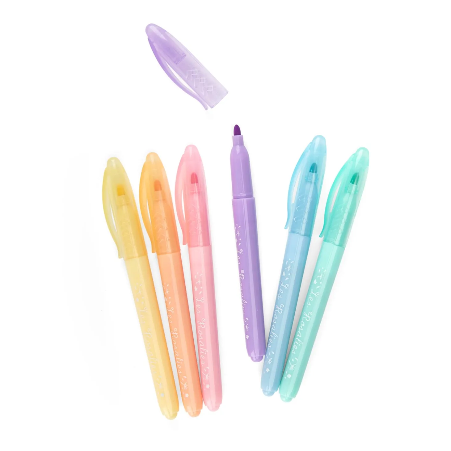 Moulin Roty 6 feutres pastels Les Rosalies Multicolore