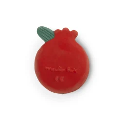 Moulin Roty Fruit de dentition en caoutchouc naturel La forêt Mawa Rouge