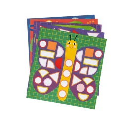 Moulin Roty Gommettes géométriques Les Toupitis Multicolore