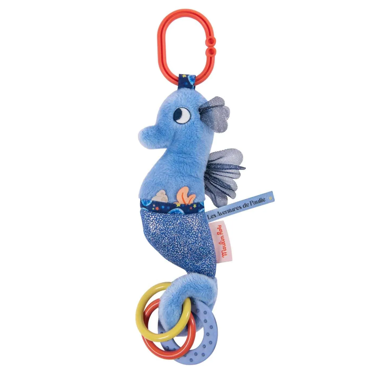 Moulin Roty Hippocampe d'activités Les aventures de Paulie Rouge 32 cm