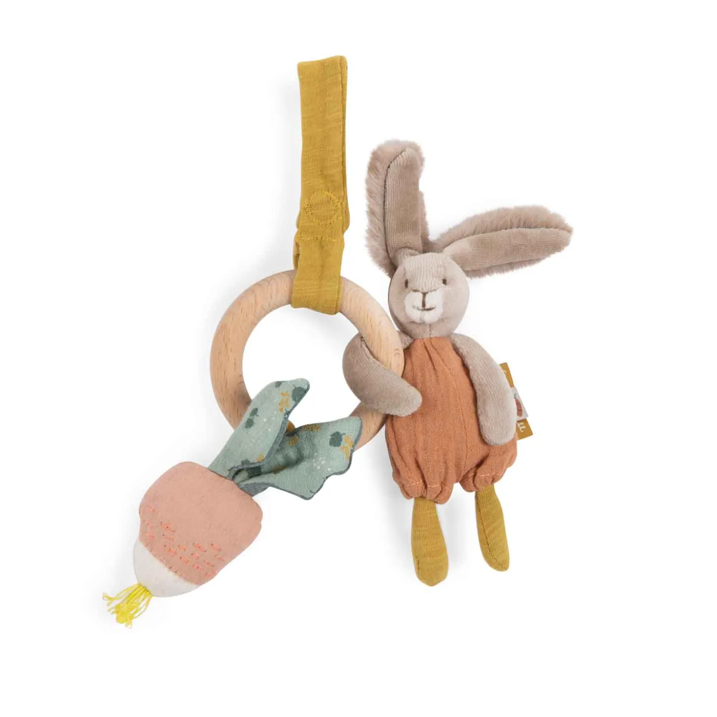 Moulin Roty Hochet anneau bois lapin