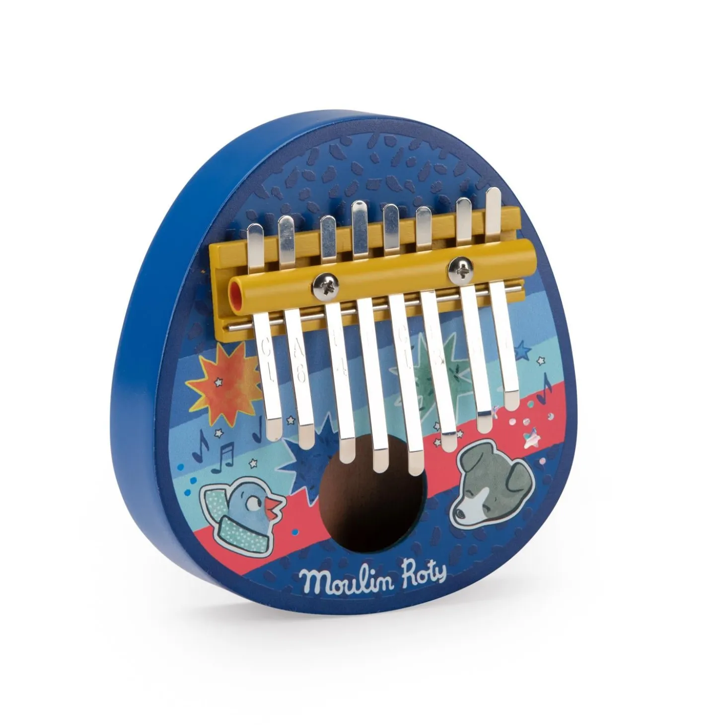 Moulin Roty Kalimba Puce & Pilou Multicolore