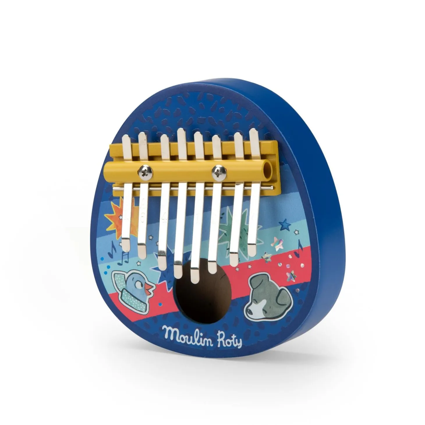 Moulin Roty Kalimba Puce & Pilou Multicolore