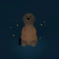 Moulin Roty                    Lampe veilleuse chien Puce & Pilou    Blanc