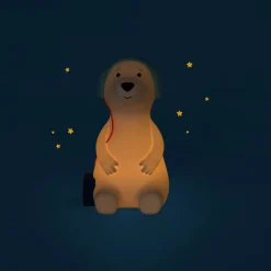 Moulin Roty                    Lampe veilleuse chien Puce & Pilou    Blanc
