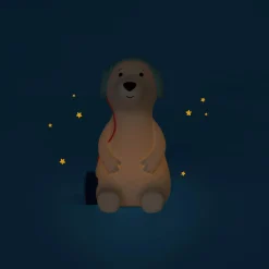 Moulin Roty                    Lampe veilleuse chien Puce & Pilou    Blanc