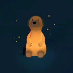 Moulin Roty                    Lampe veilleuse chien Puce & Pilou    Blanc