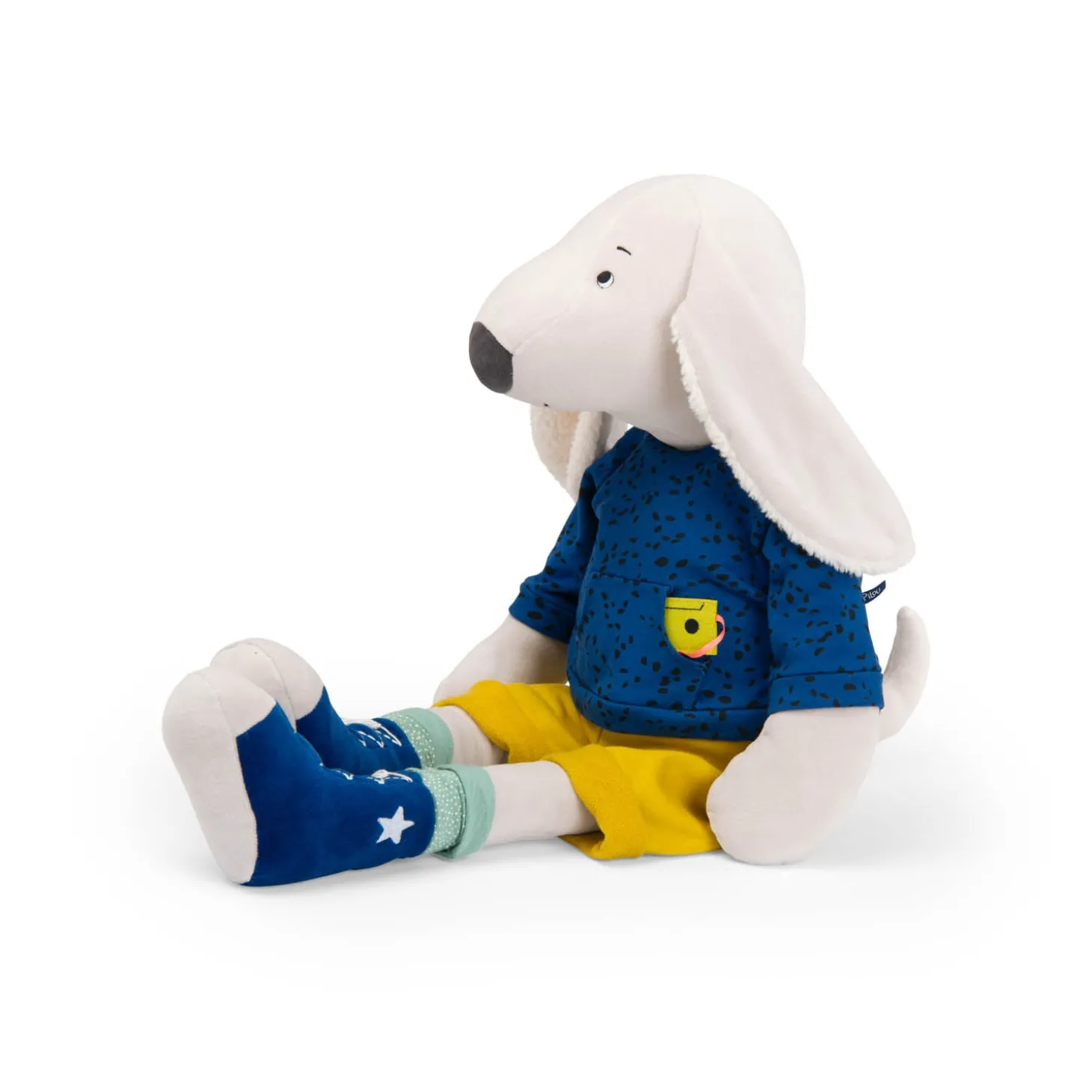 Moulin Roty Peluche chien Pilou géant Puce & Pilou Multicolore