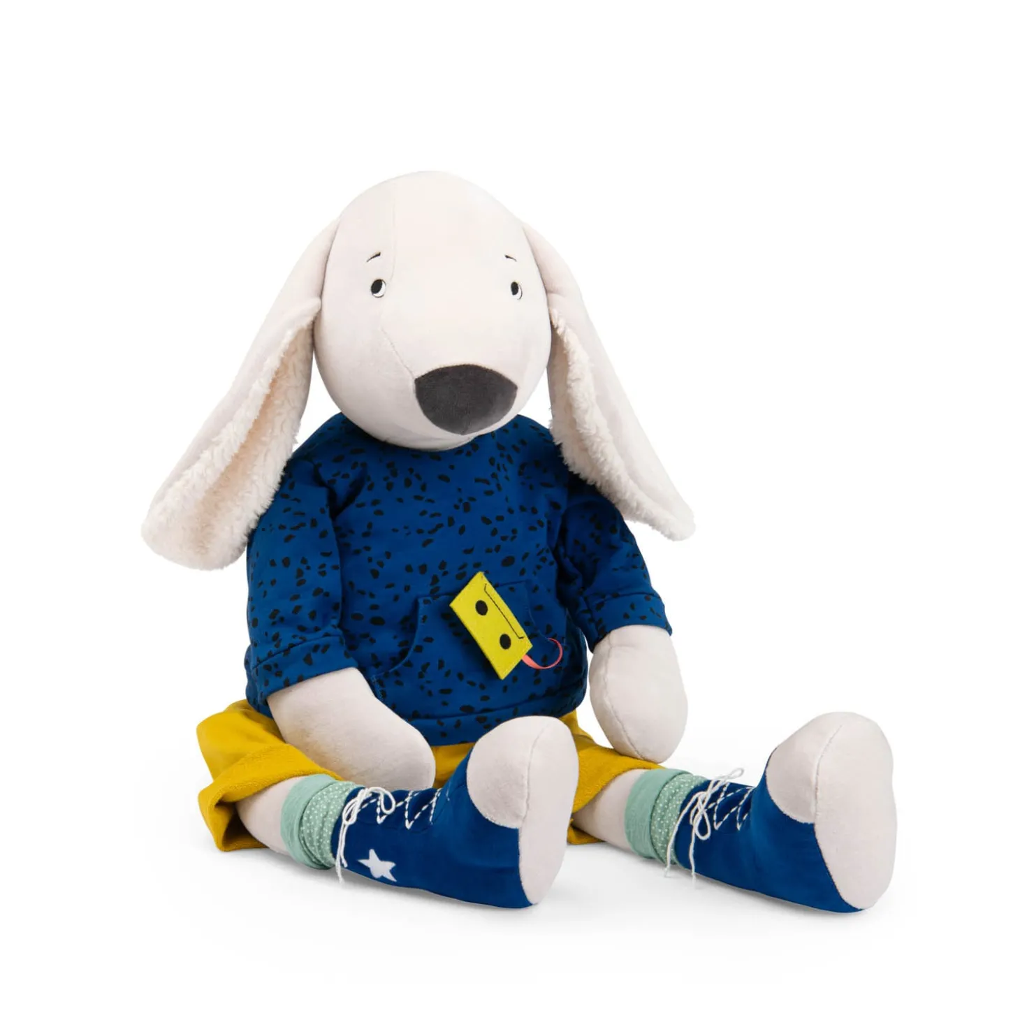 Moulin Roty Peluche chien Pilou géant Puce & Pilou Multicolore