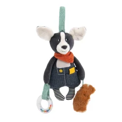 Moulin Roty                    Peluche chien Puce à suspendre Puce & Pilou    Multicolore