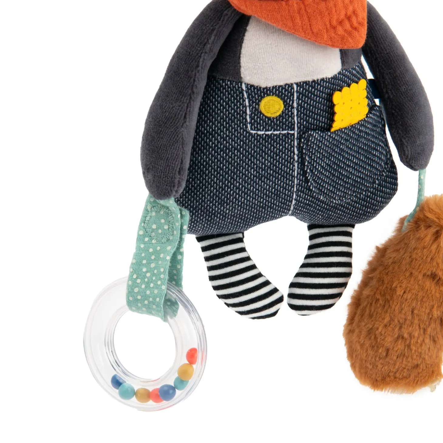 Moulin Roty Peluche chien Puce à suspendre Puce & Pilou Multicolore