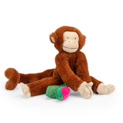 Moulin Roty Peluche d'activités Singe Mochica à suspendre La forêt Mawa Marron