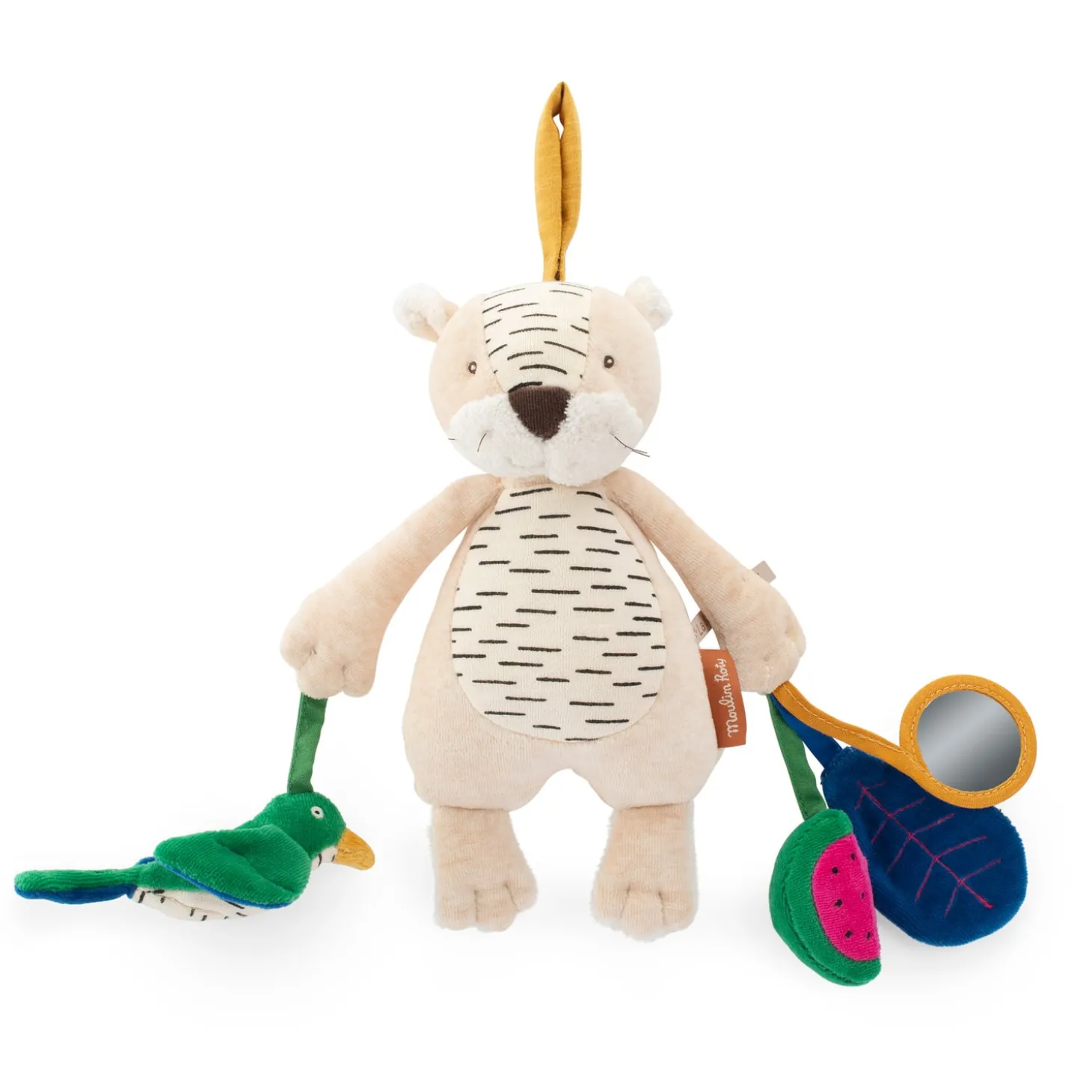 Moulin Roty Peluche d'activités Tigre Baboo La forêt Mawa multicolore