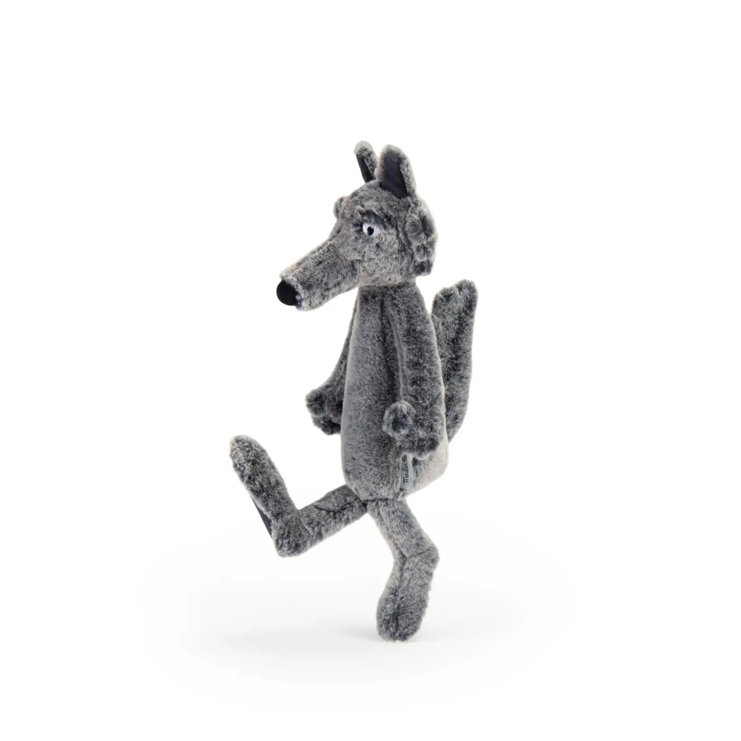 Moulin Roty Peluche loup Ecole des loisirs Gris