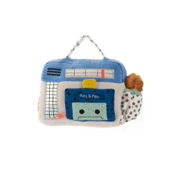 Moulin Roty                    Peluche musical Radio cassette Puce & Pilou    Multicolore