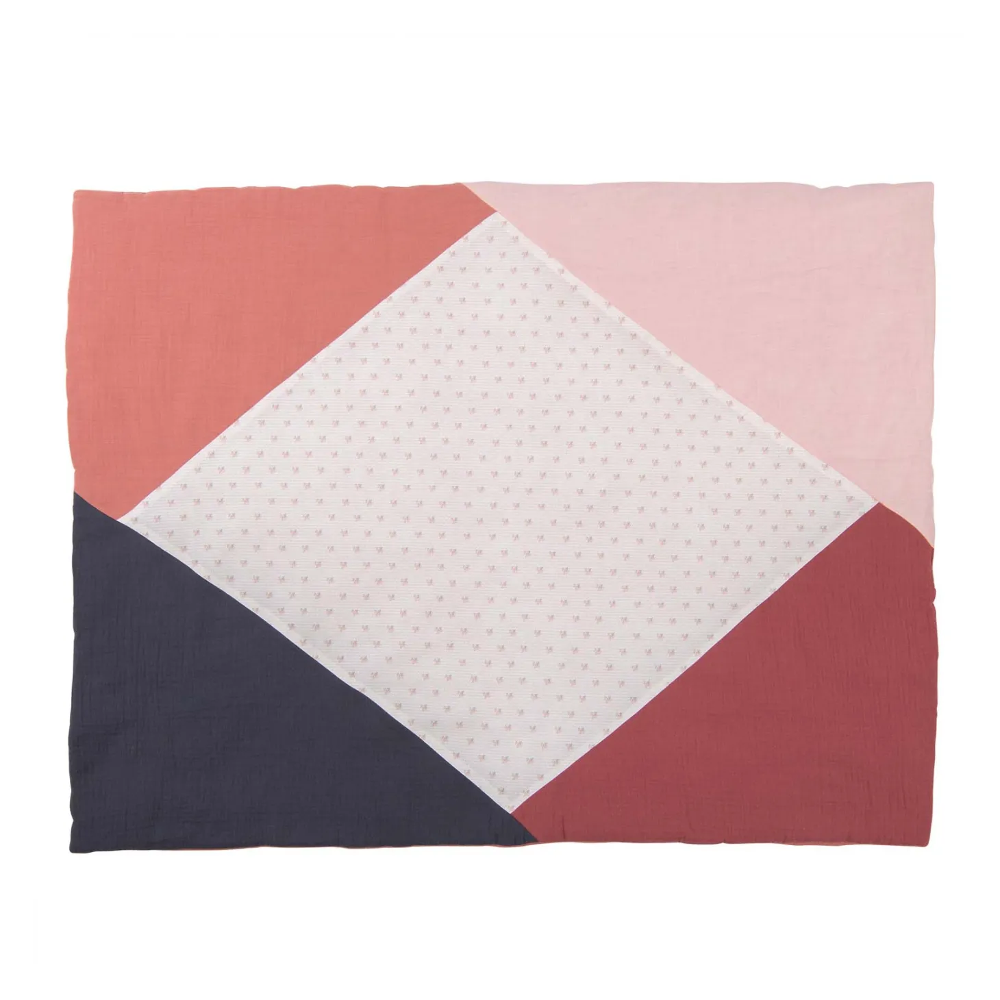 Moulin Roty Plaid patchwork Après la pluie Multicolore