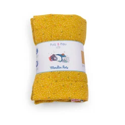Moulin Roty Plaid Puce & Pilou Jaune