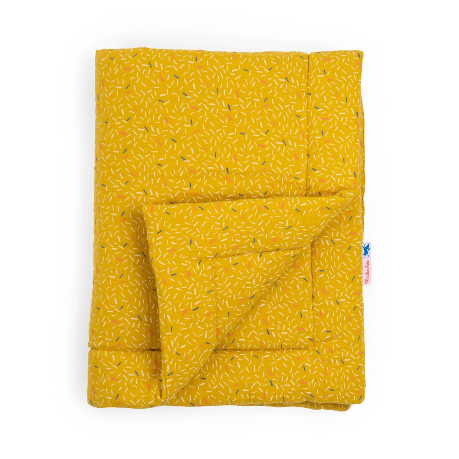 Moulin Roty Plaid Puce & Pilou Jaune