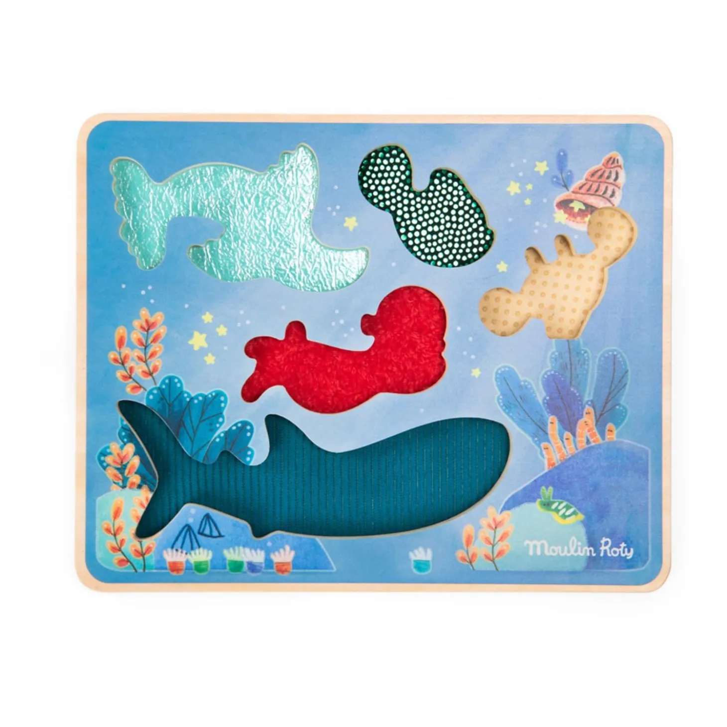 Moulin Roty Puzzle sensoriel Les aventures de Paulie Multicolore