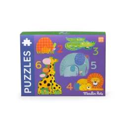 Moulin Roty                    Puzzles évolutifs animaux (20 pièces) Les Toupitis    Multicolore