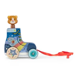 Moulin Roty                    Roller à tirer Puce & Pilou    Multicolore