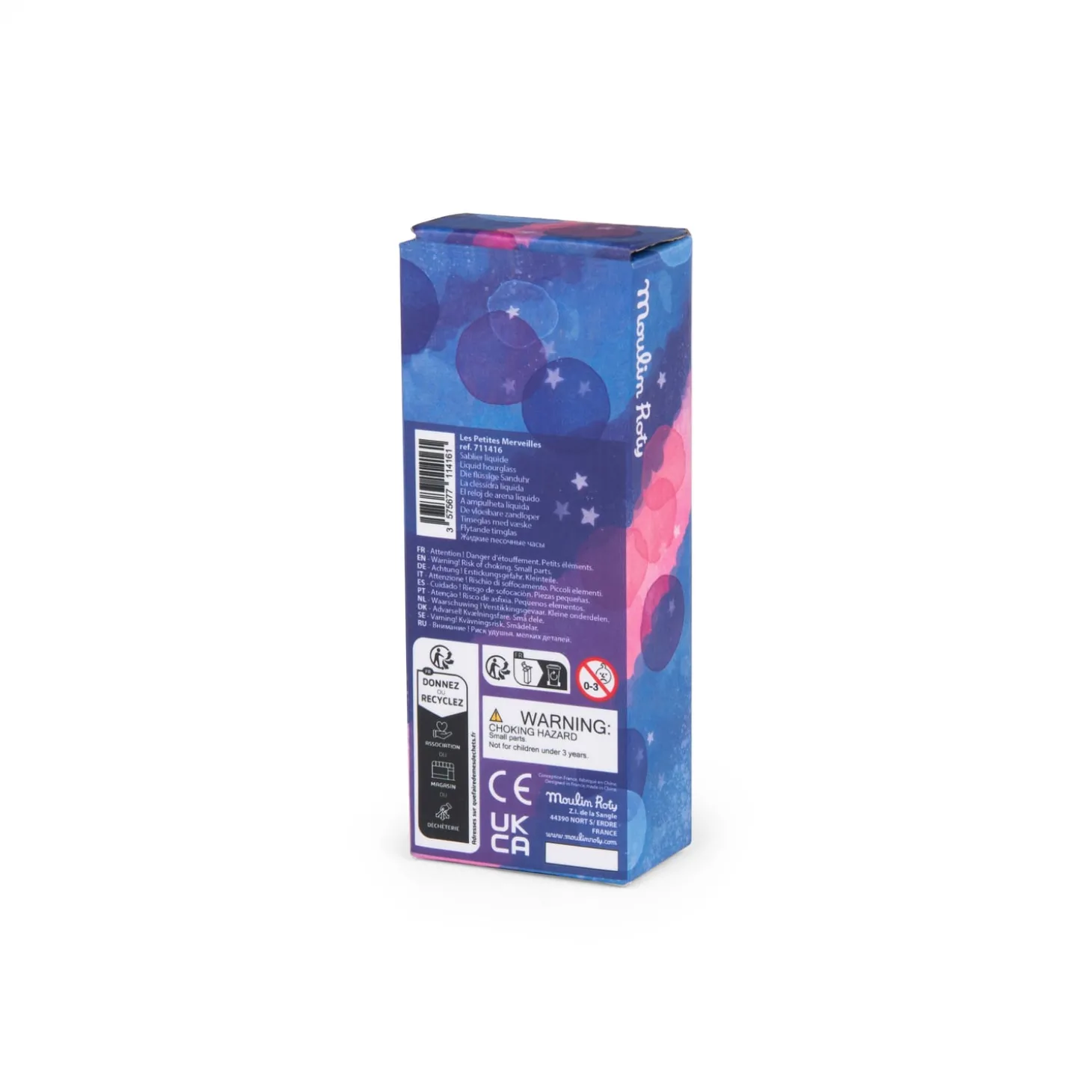 Moulin Roty Sablier liquide Les Petites Merveilles Rose, Bleu