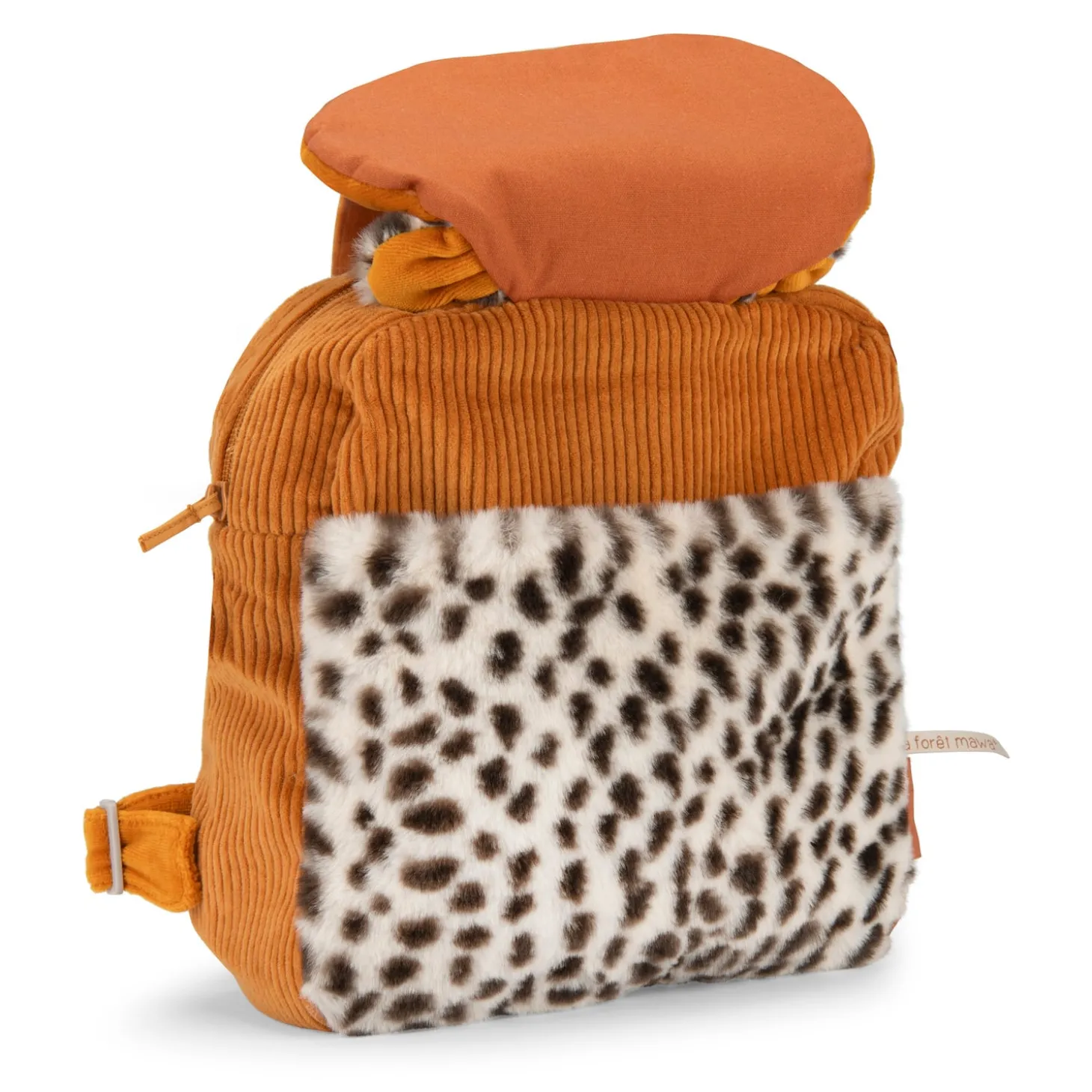 Moulin Roty Sac à dos léopard Taïgo La forêt Mawa Caramel