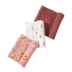 Moulin Roty Set de 3 langes imprimés Après la pluie