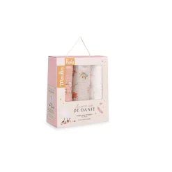 Moulin Roty Set de 3 langes La petite école de danse Multicolore