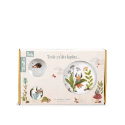 Moulin Roty Set vaisselle porcelaine Blanc/Ocre