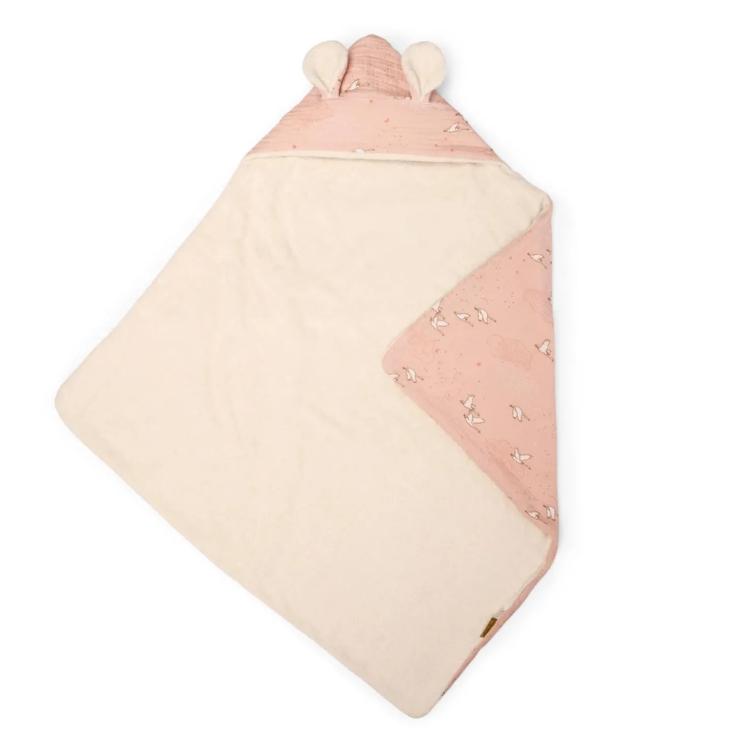 Moulin Roty Sortie de bain La petite école de danse Rose/crème