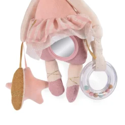 Moulin Roty Souris d'activités à suspendre La petite école de danse Rose/Crème